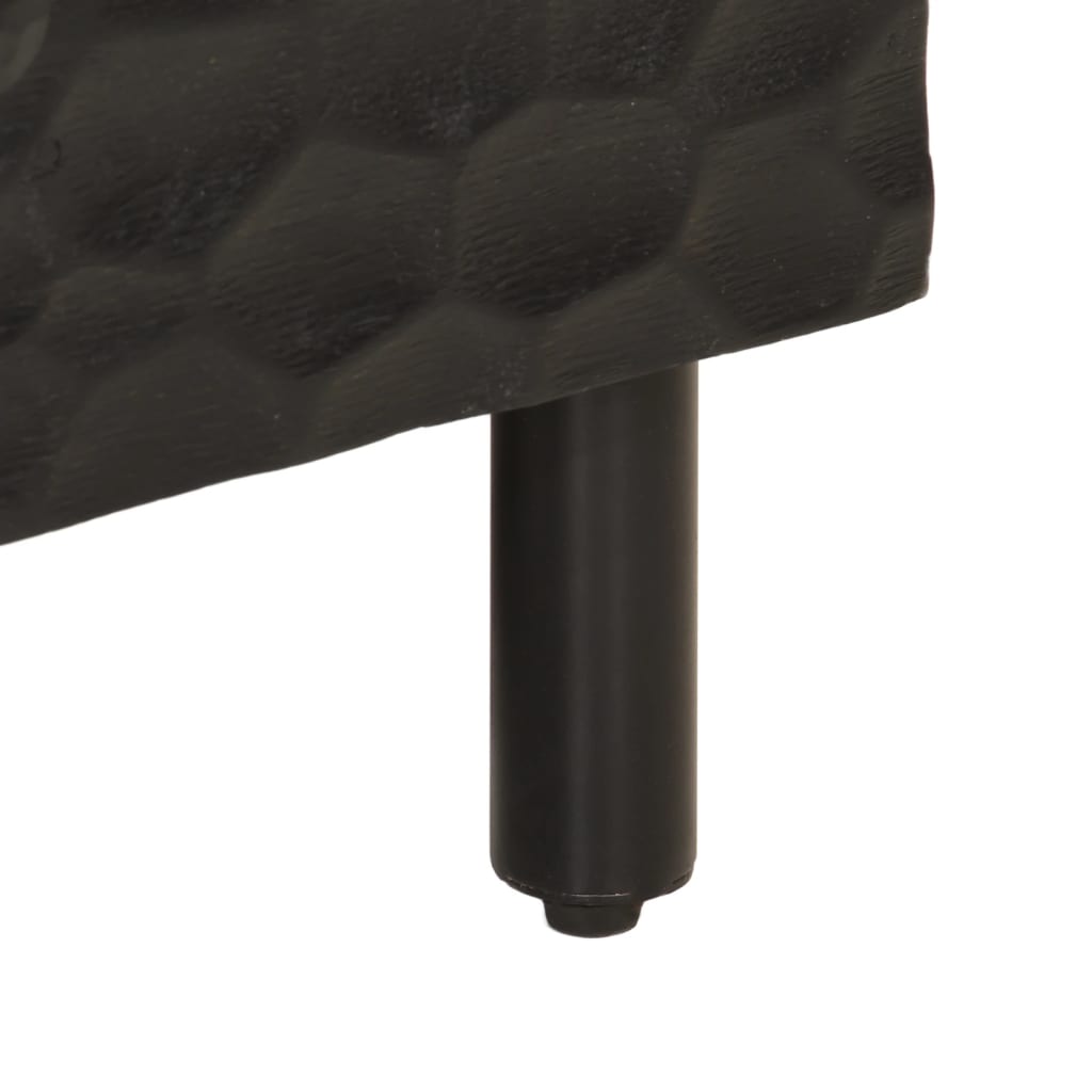 Nattbord Sengbord Svart 40x33x46 cm heltre mangotre