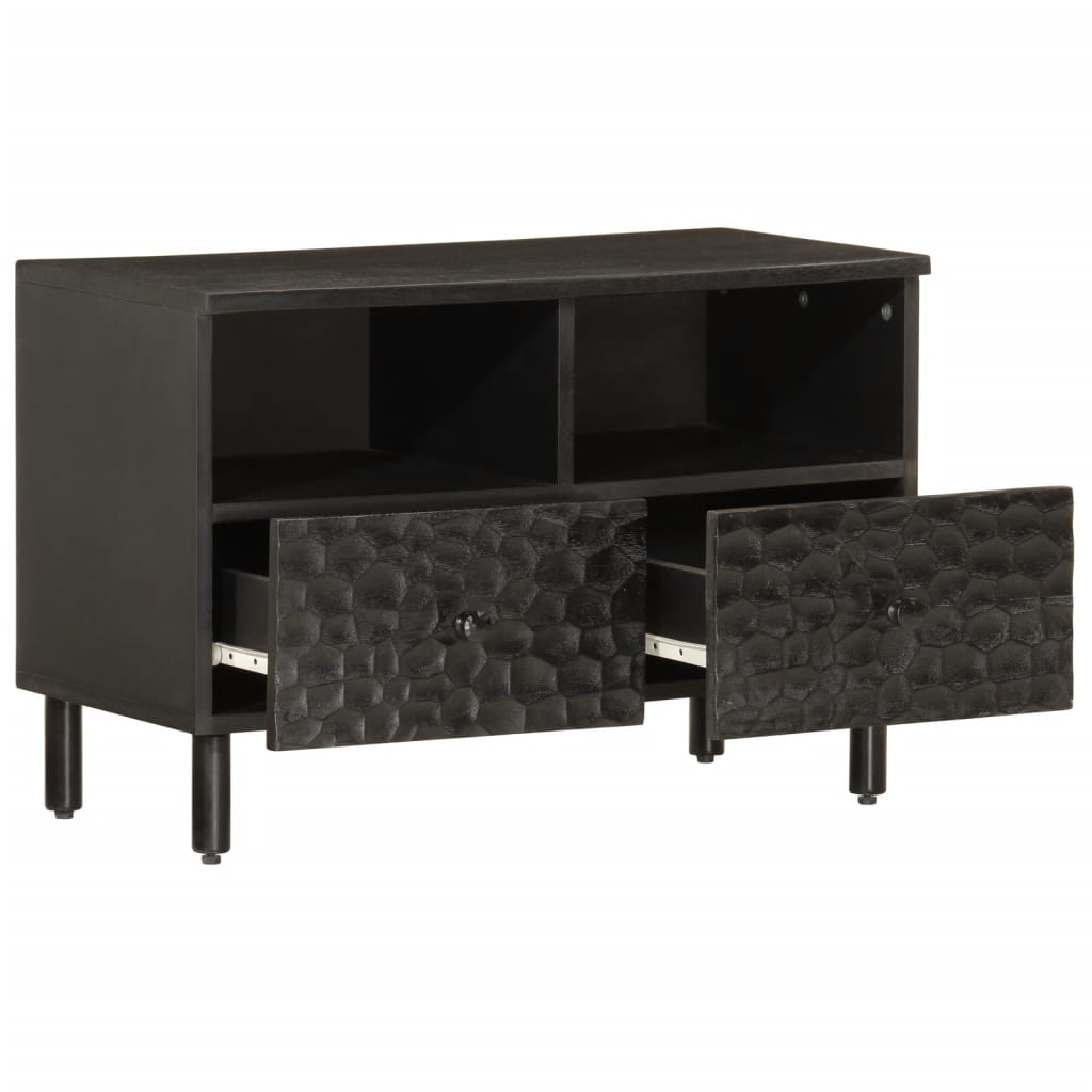 TV-Møbel Svart Tv-benk 70x33x46 cm heltre mango