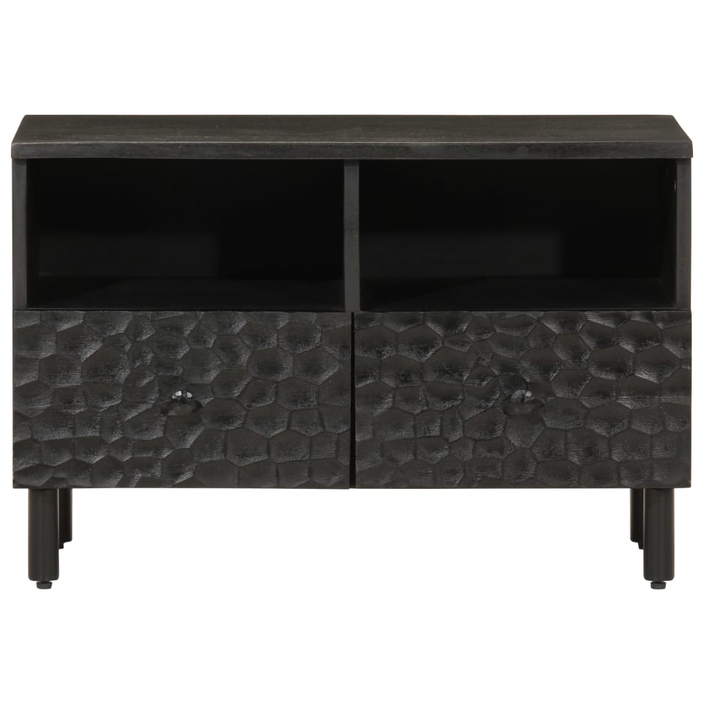 TV-Møbel Svart Tv-benk 70x33x46 cm heltre mango