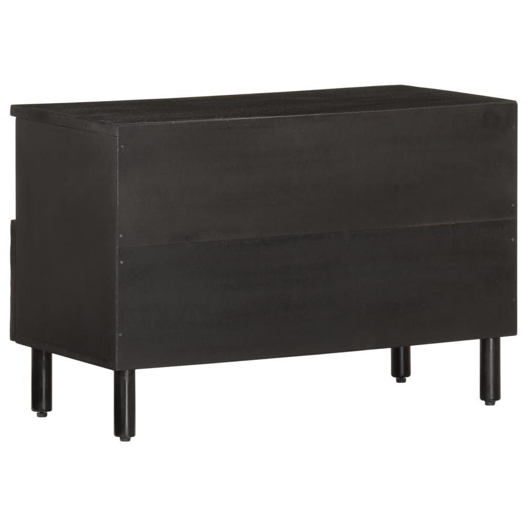 TV-Møbel Svart Tv-benk 70x33x46 cm heltre mango