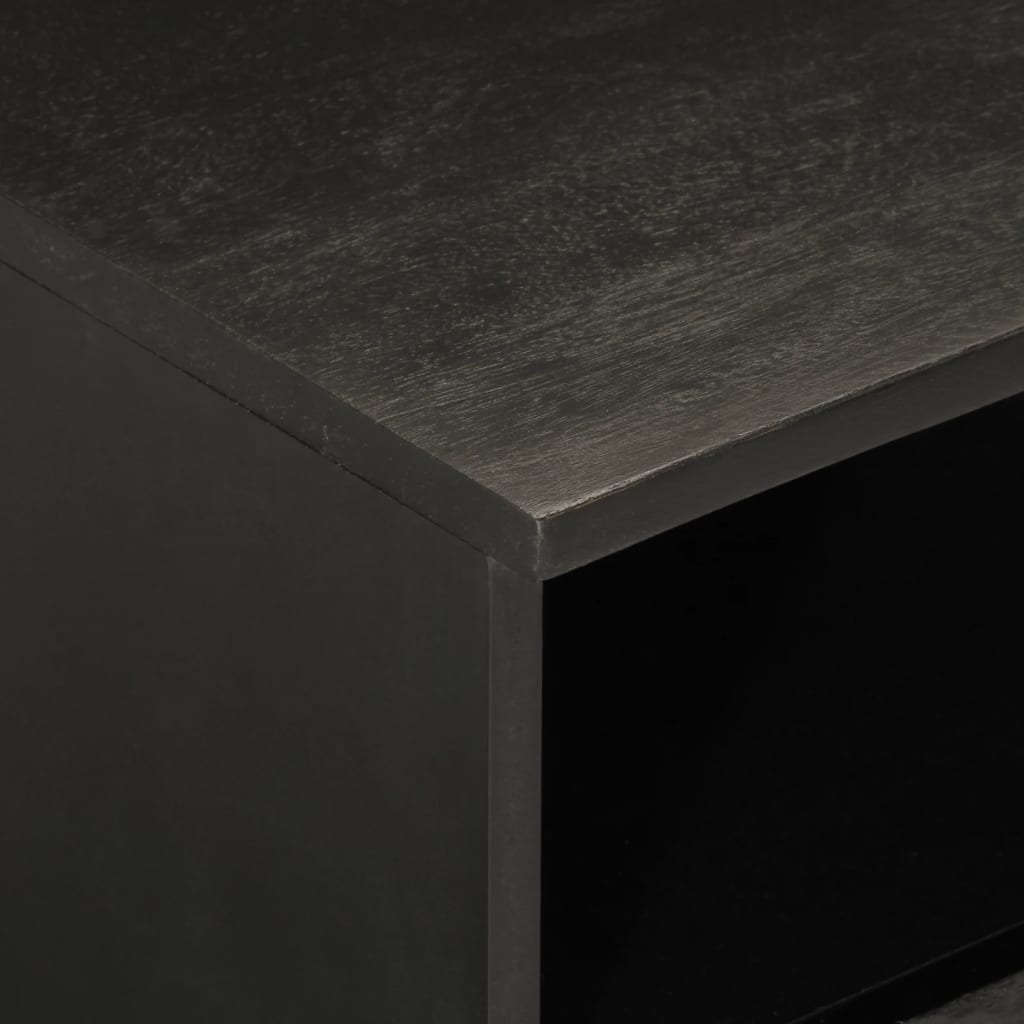 TV-Møbel Svart Tv-benk 70x33x46 cm heltre mango