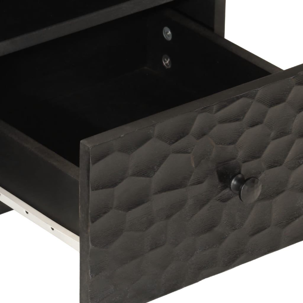 TV-Møbel Svart Tv-benk 70x33x46 cm heltre mango