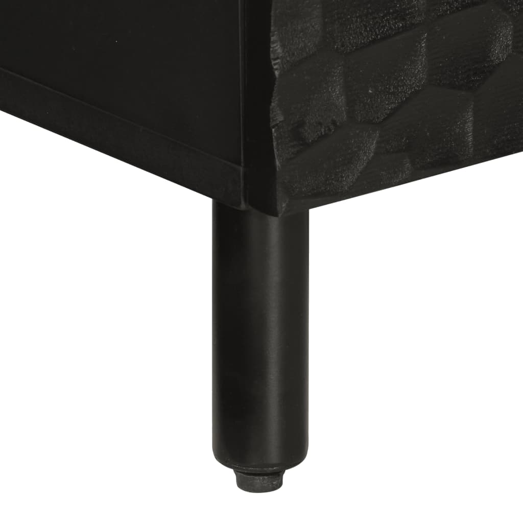 TV-Møbel Svart Tv-benk 70x33x46 cm heltre mango