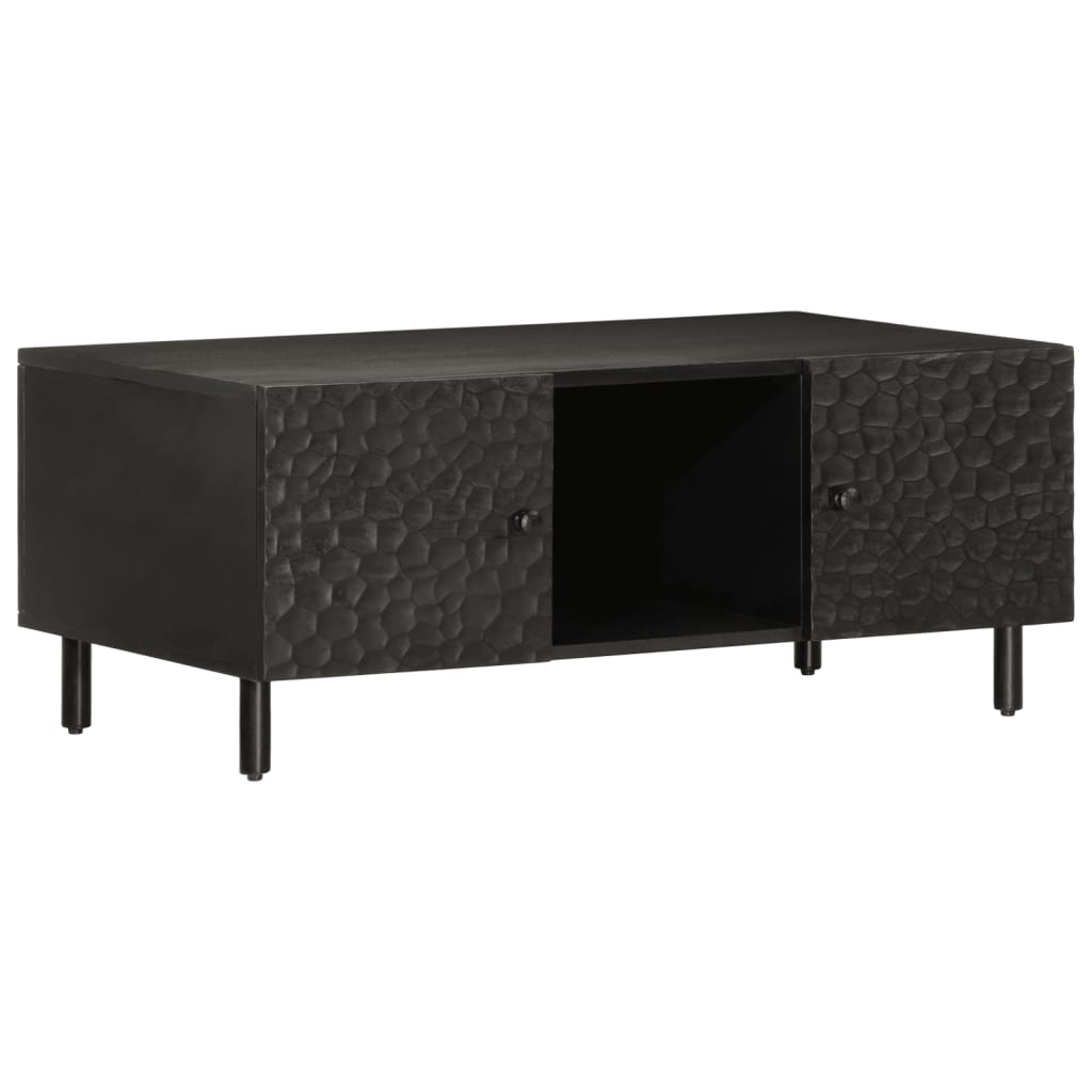 Salongbord Sofabord Svart 100x54x40 cm heltre mango