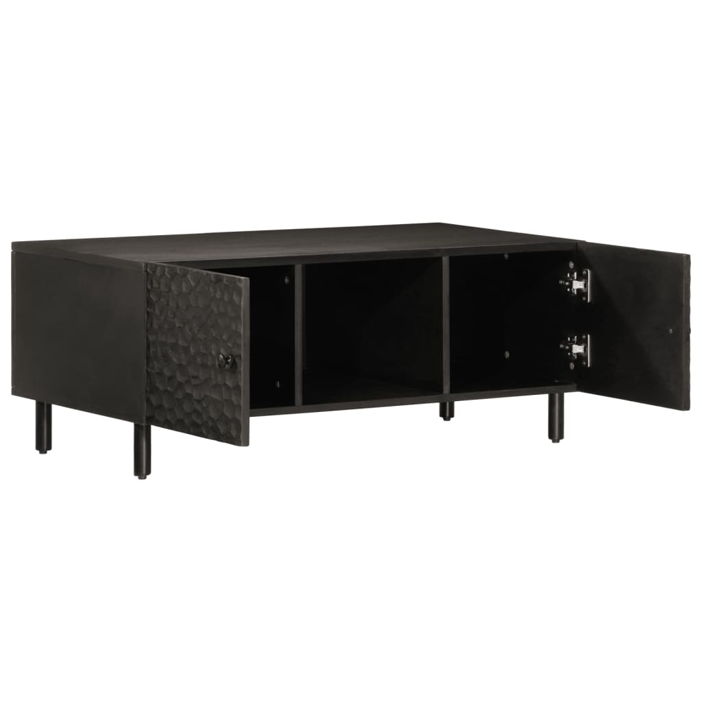 Salongbord Sofabord Svart 100x54x40 cm heltre mango