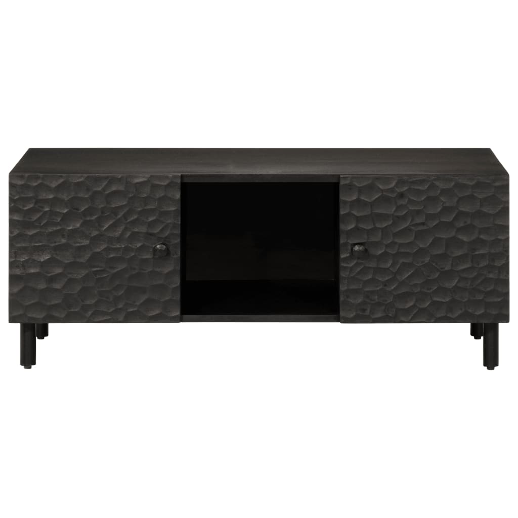 Salongbord Sofabord Svart 100x54x40 cm heltre mango