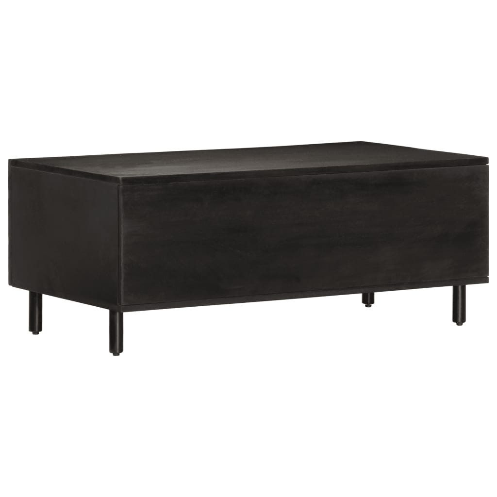 Salongbord Sofabord Svart 100x54x40 cm heltre mango