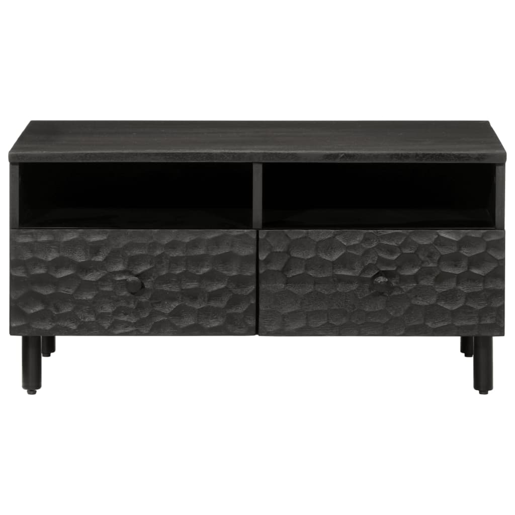 Salongbord Sofabord Svart 80x54x40 cm heltre furu