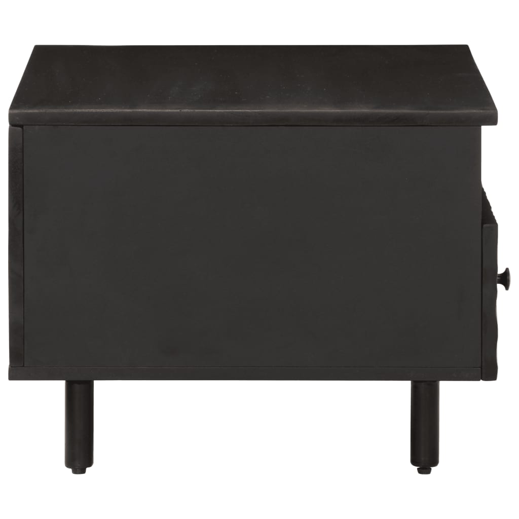 Salongbord Sofabord Svart 80x54x40 cm heltre furu