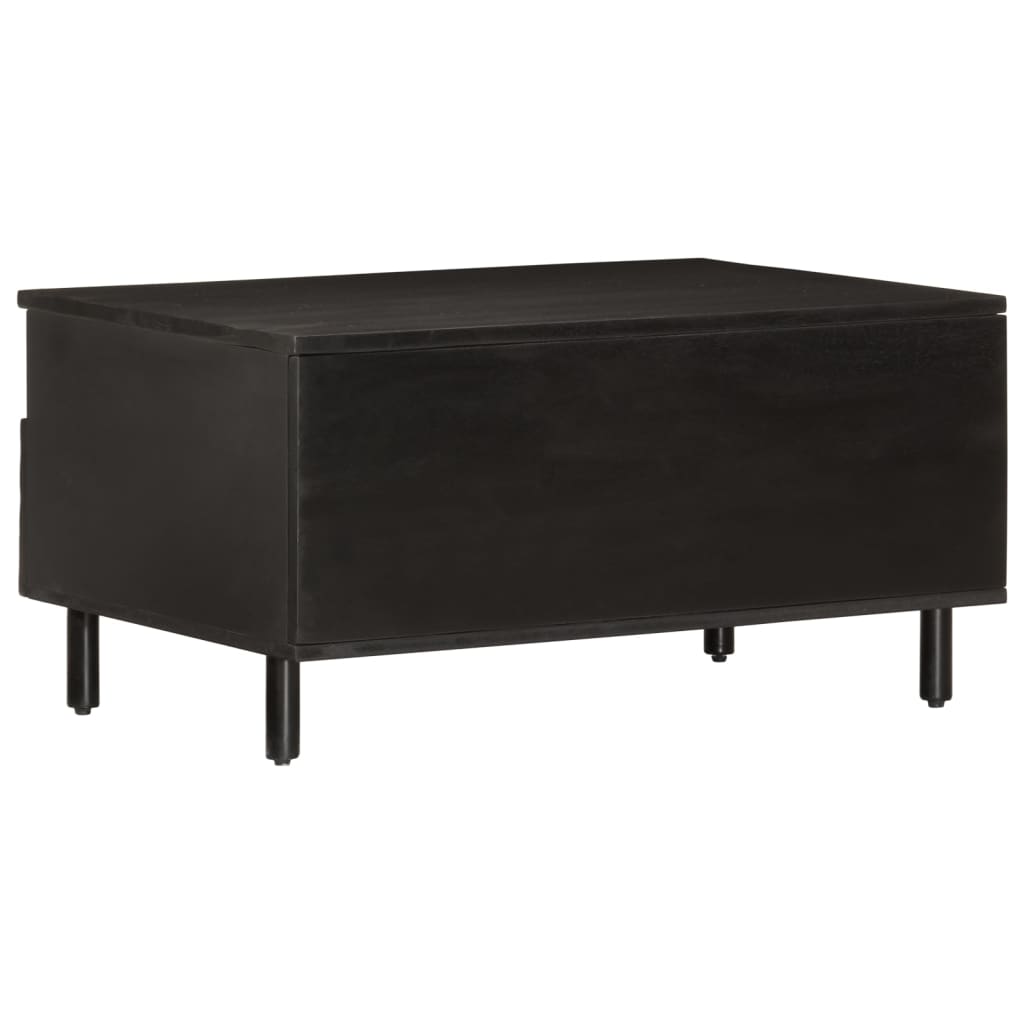 Salongbord Sofabord Svart 80x54x40 cm heltre furu
