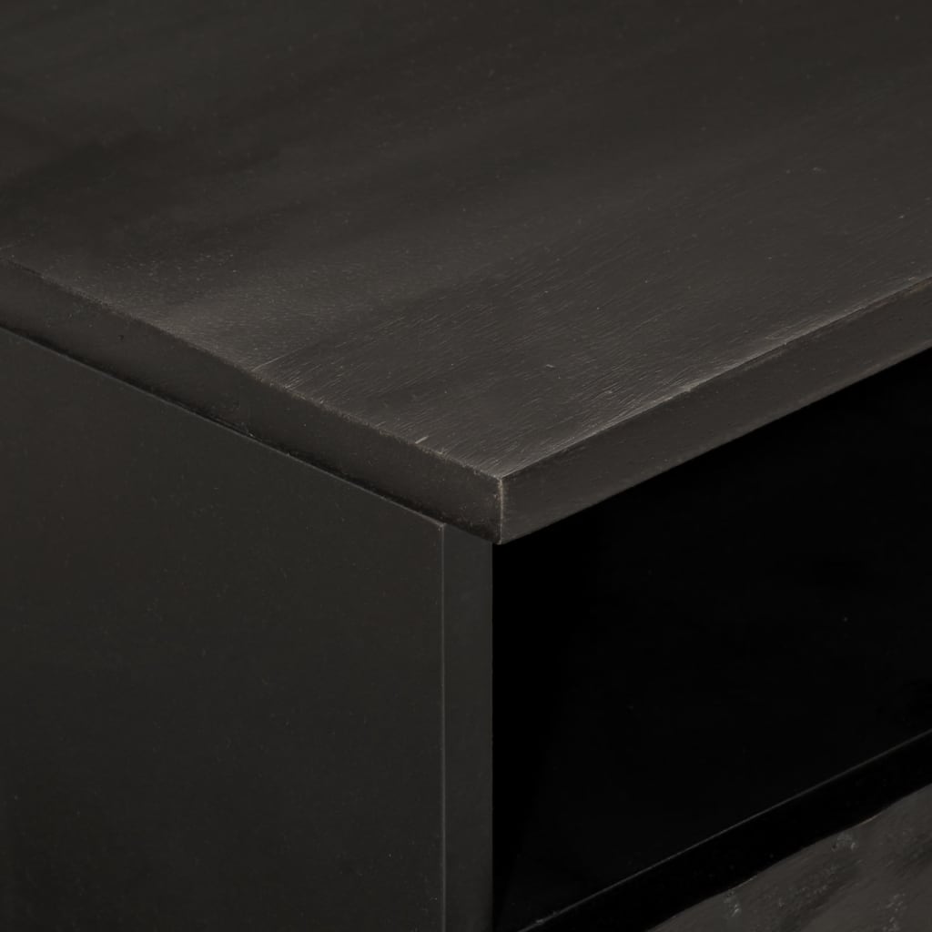 Salongbord Sofabord Svart 80x54x40 cm heltre furu