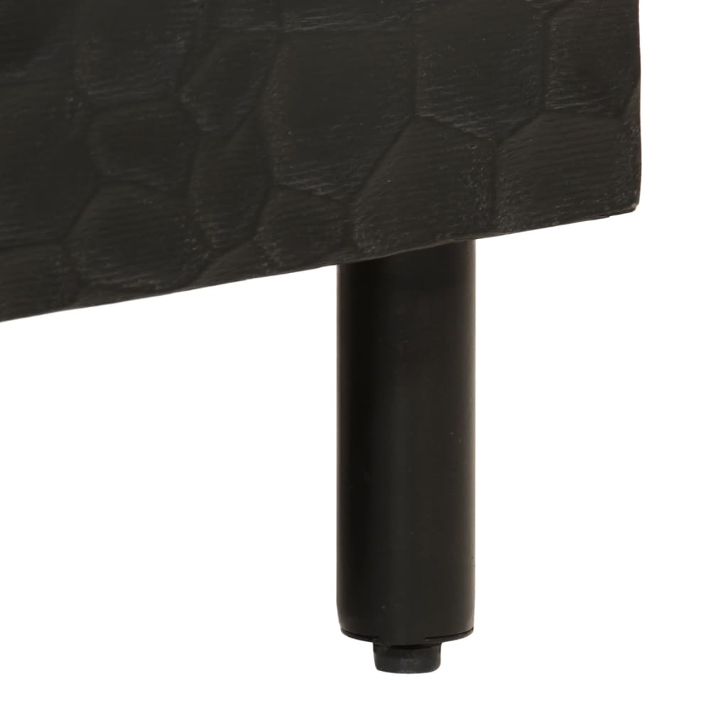 Salongbord Sofabord Svart 80x54x40 cm heltre furu