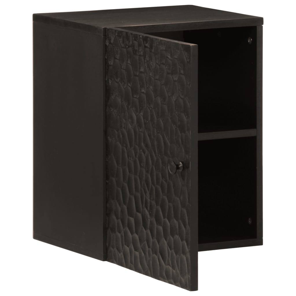 Baderomsskap Veggmontert 38x33x48 cm heltre mango