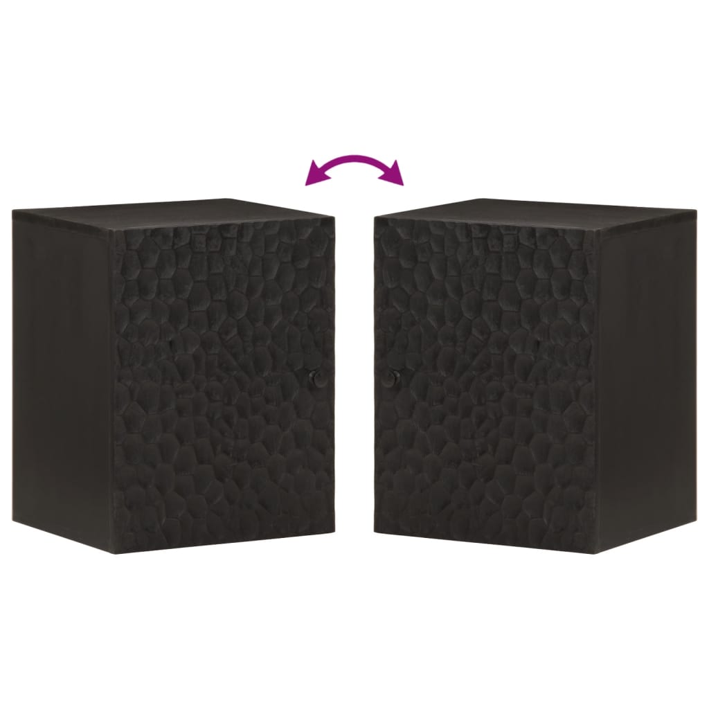 Baderomsskap Veggmontert 38x33x48 cm heltre mango