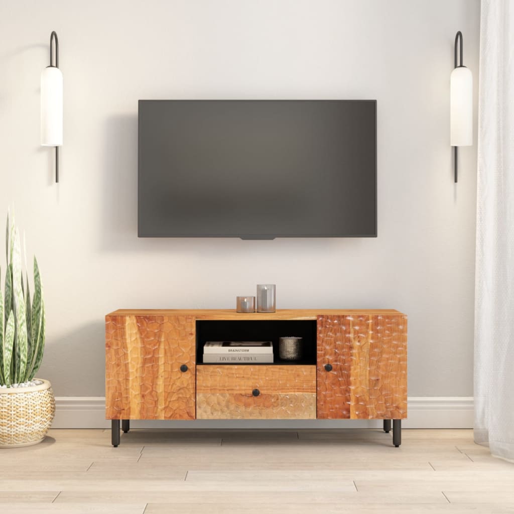 TV-Møbel Tre TV-benk heltre akasie 105x33x46 cm