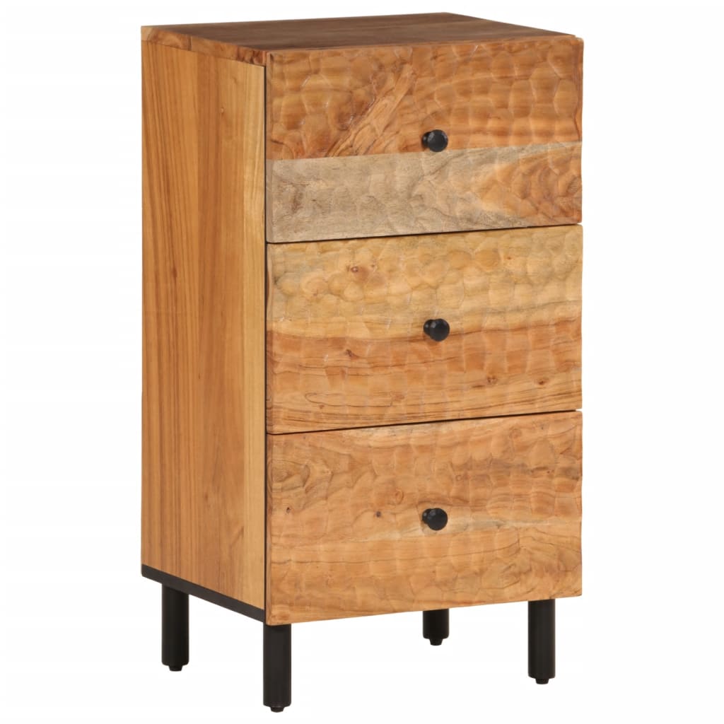 Skap heltre akasie 40x33x75 cm