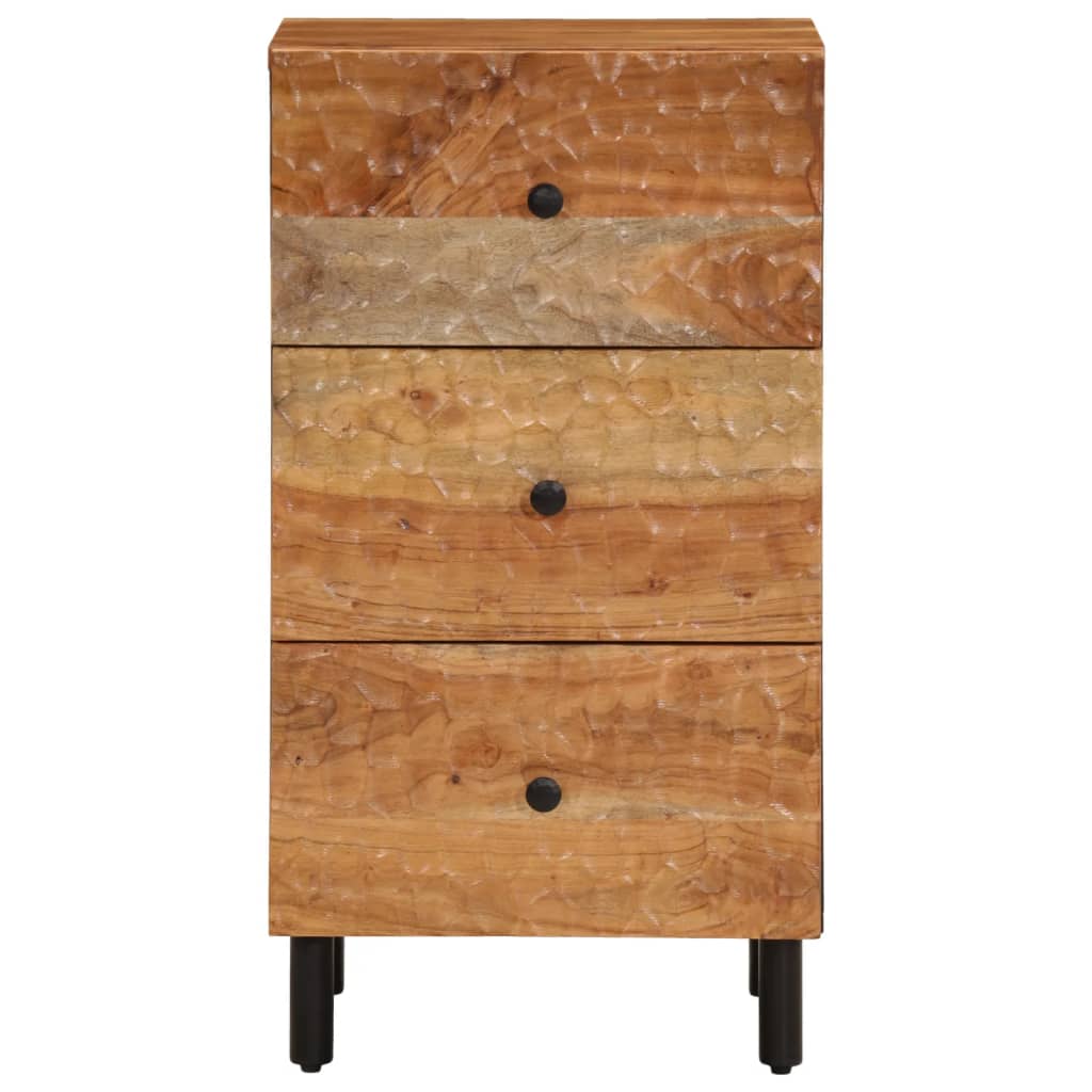 Skap heltre akasie 40x33x75 cm