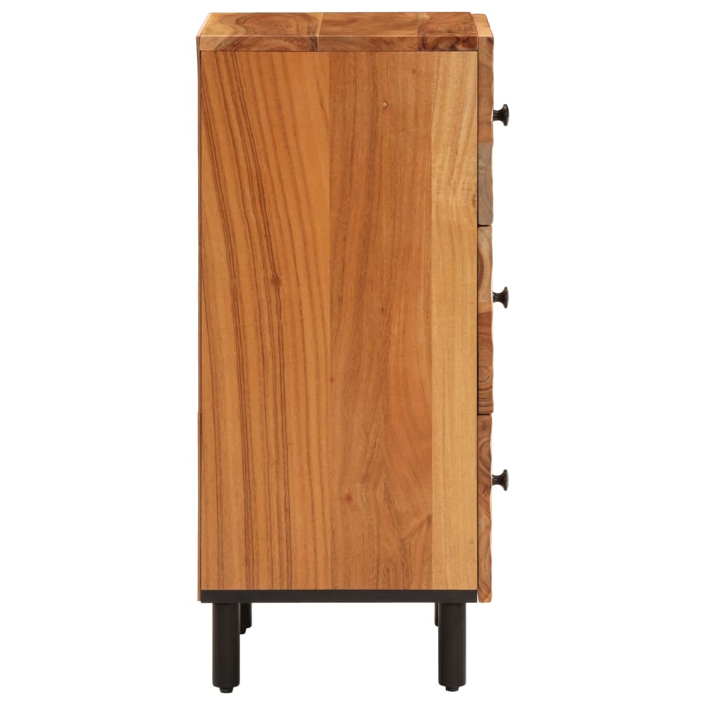 Skap heltre akasie 40x33x75 cm