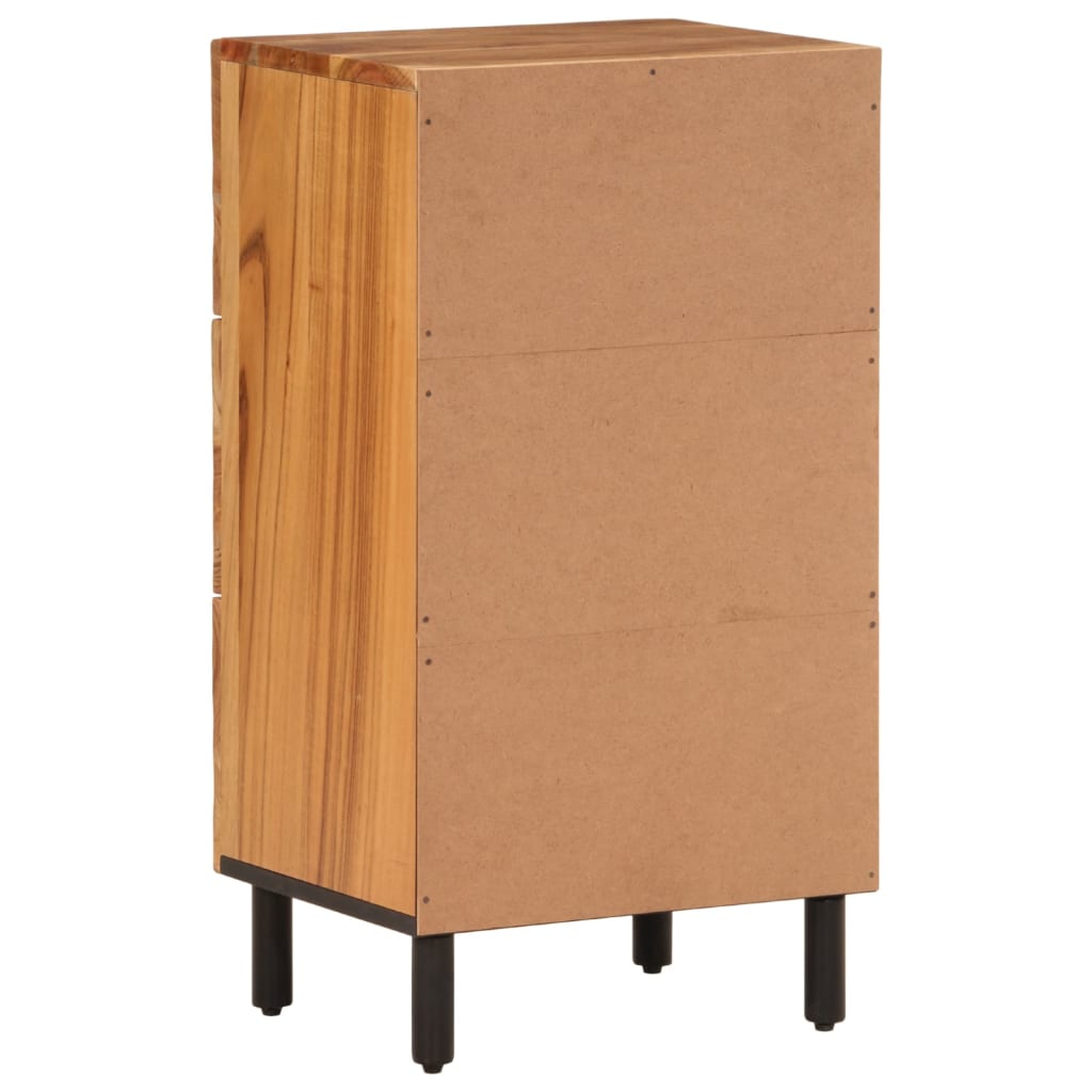Skap heltre akasie 40x33x75 cm