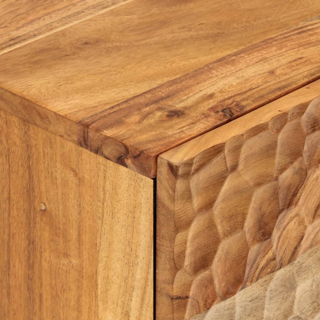 Skap heltre akasie 40x33x75 cm
