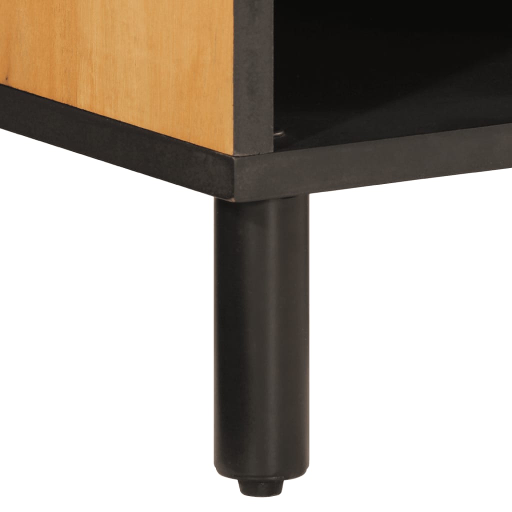 Skap heltre akasie 80x33x75 cm