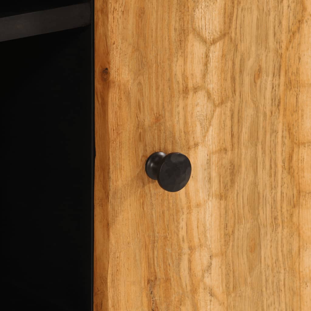 Skap heltre akasie 90x33x75 cm