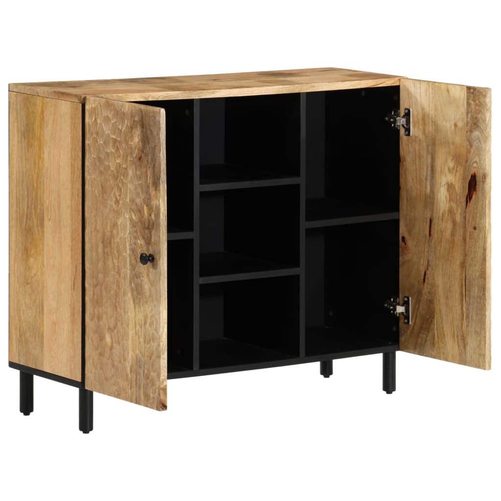 Skap heltre mango 90x33x75 cm