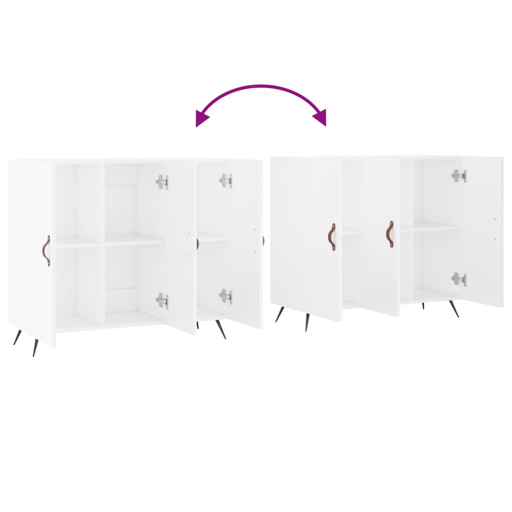 Skjenk Hvit 90x34x80 cm