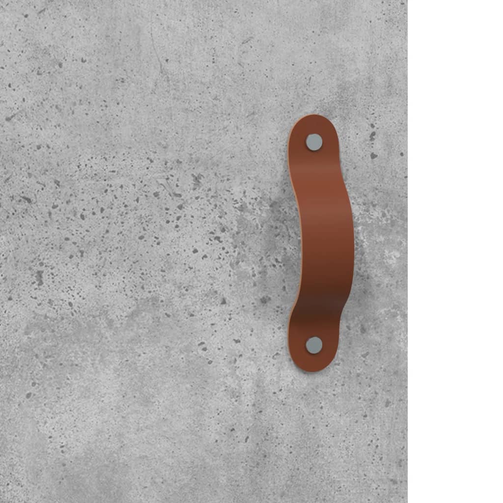 Kommode Betonggrå 90x34x80 cm