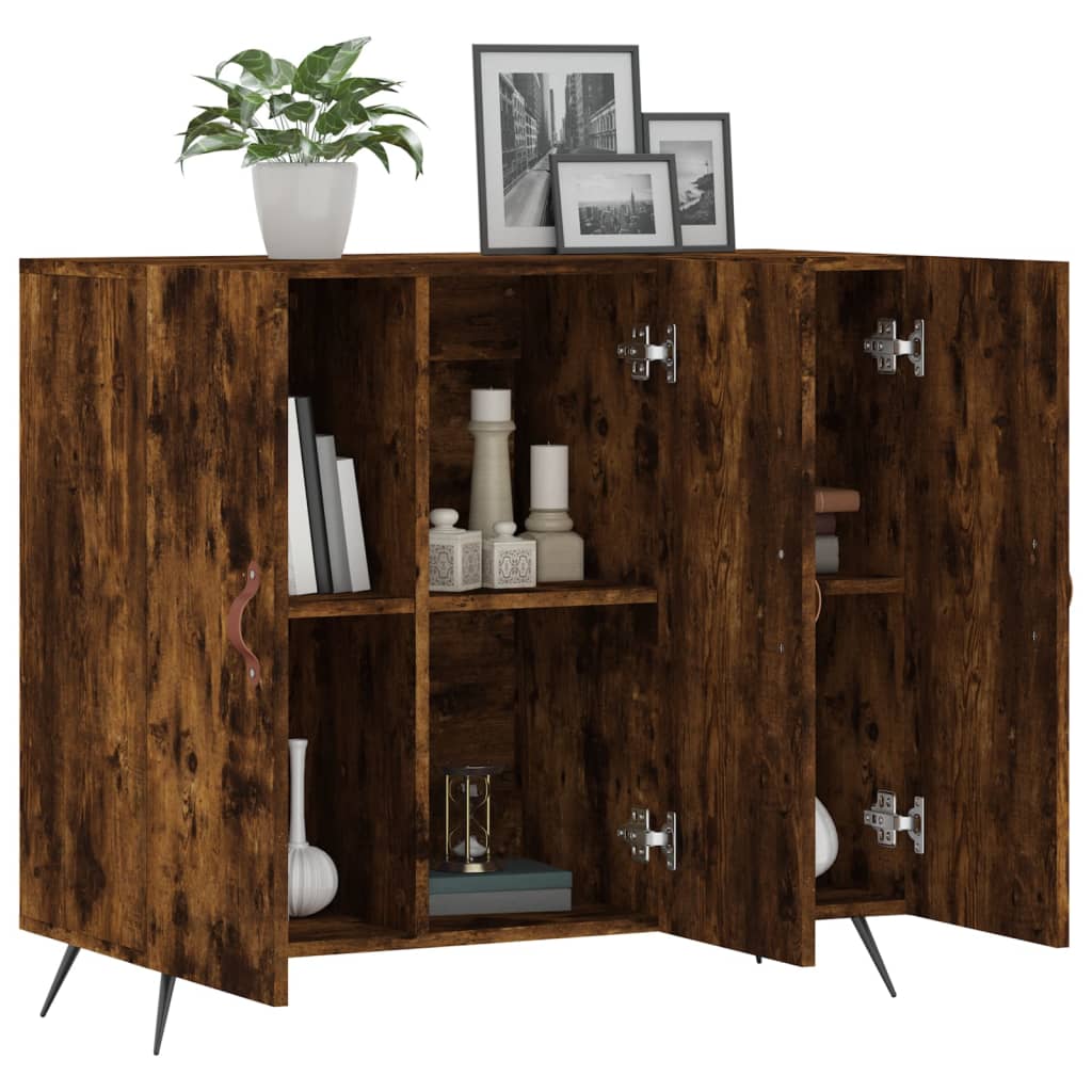 Kommode Røkt Eik 90x34x80 cm