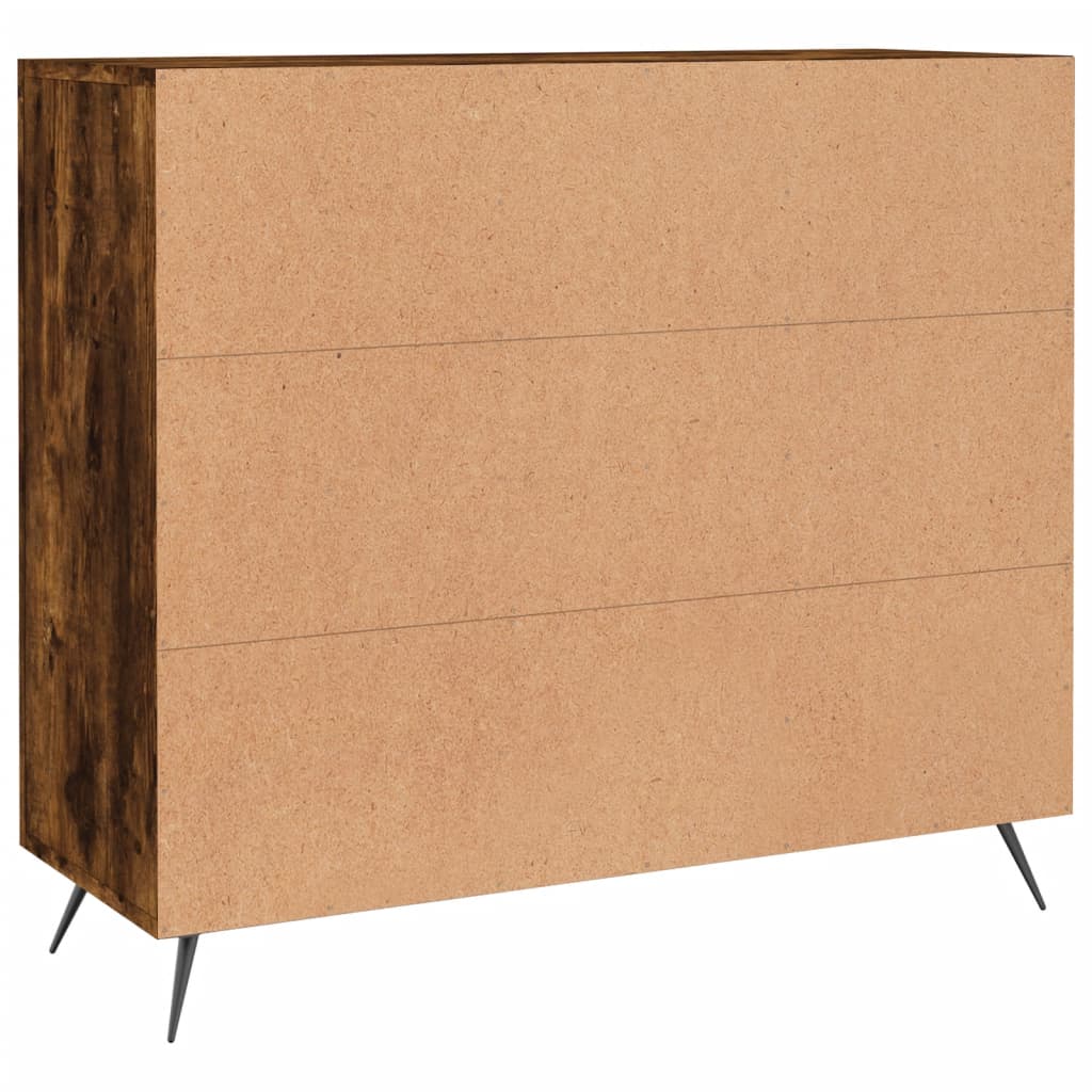 Kommode Røkt Eik 90x34x80 cm