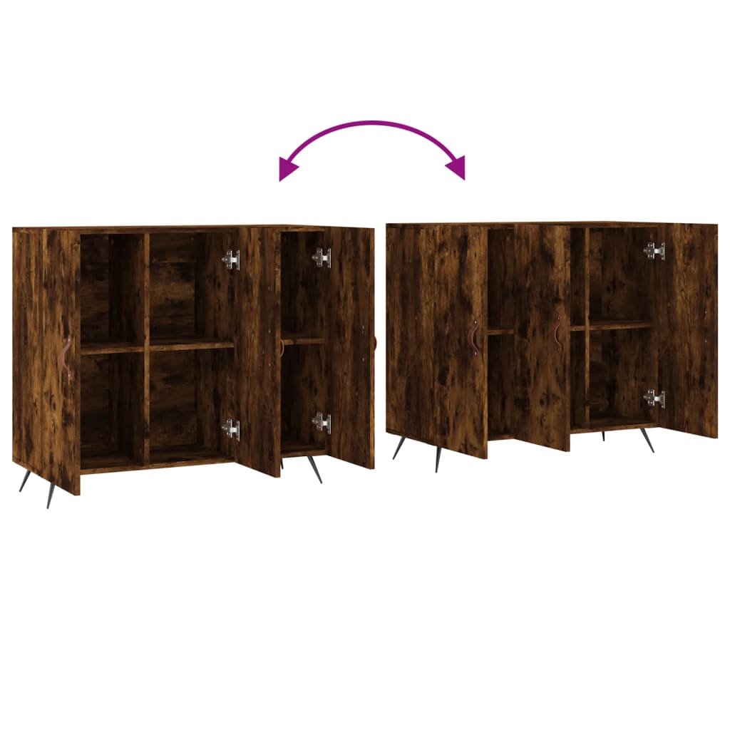 Kommode Røkt Eik 90x34x80 cm
