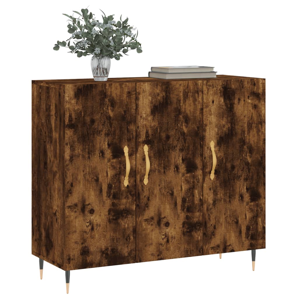 Kommode Røkt Eik 90x34x80 cm
