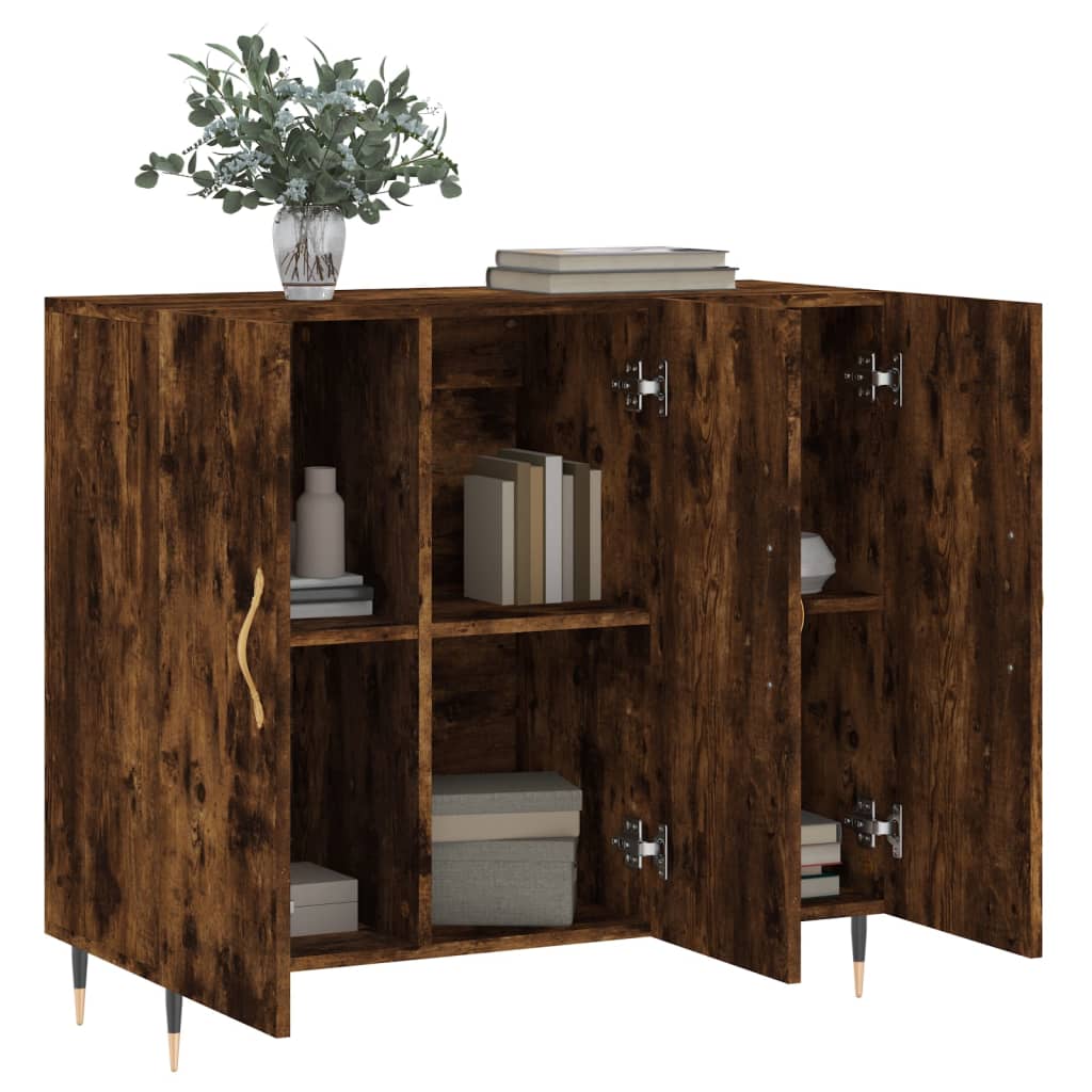 Kommode Røkt Eik 90x34x80 cm