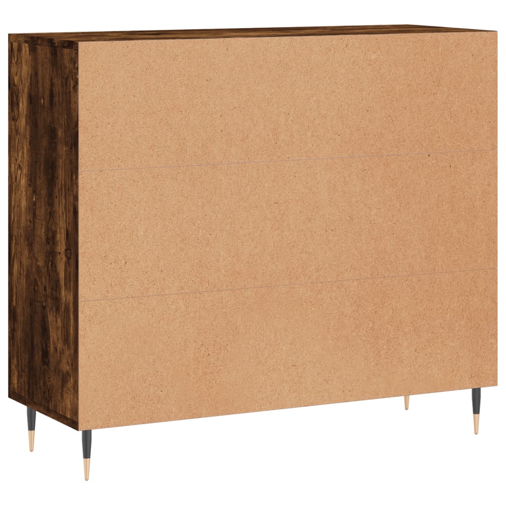 Kommode Røkt Eik 90x34x80 cm