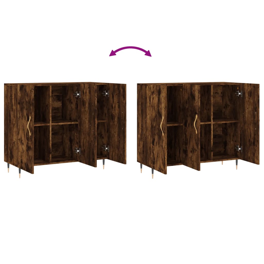 Kommode Røkt Eik 90x34x80 cm