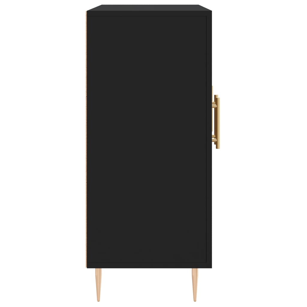 Skjenk Svart 90x34x80 cm