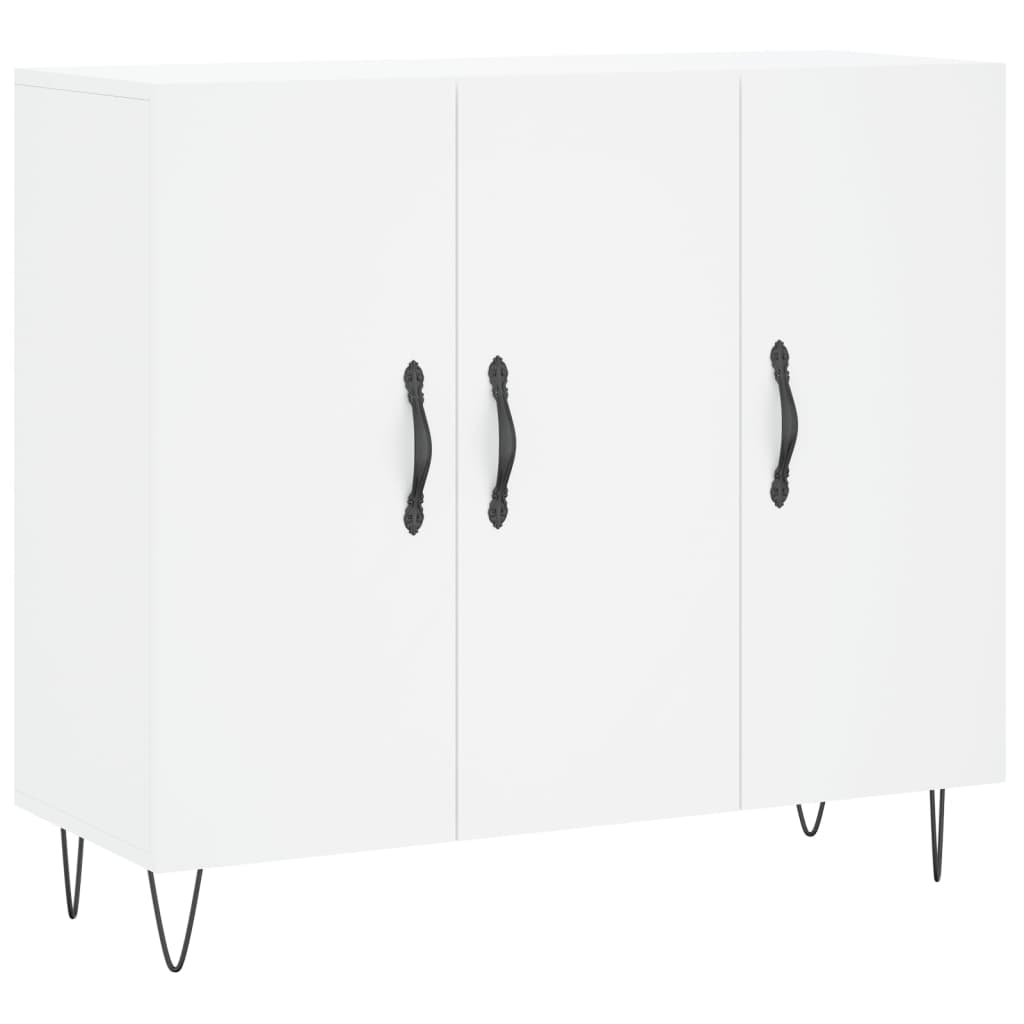 Skjenk Hvit 90x34x80 cm