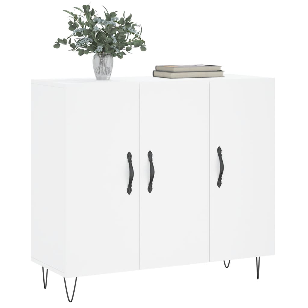 Skjenk Hvit 90x34x80 cm