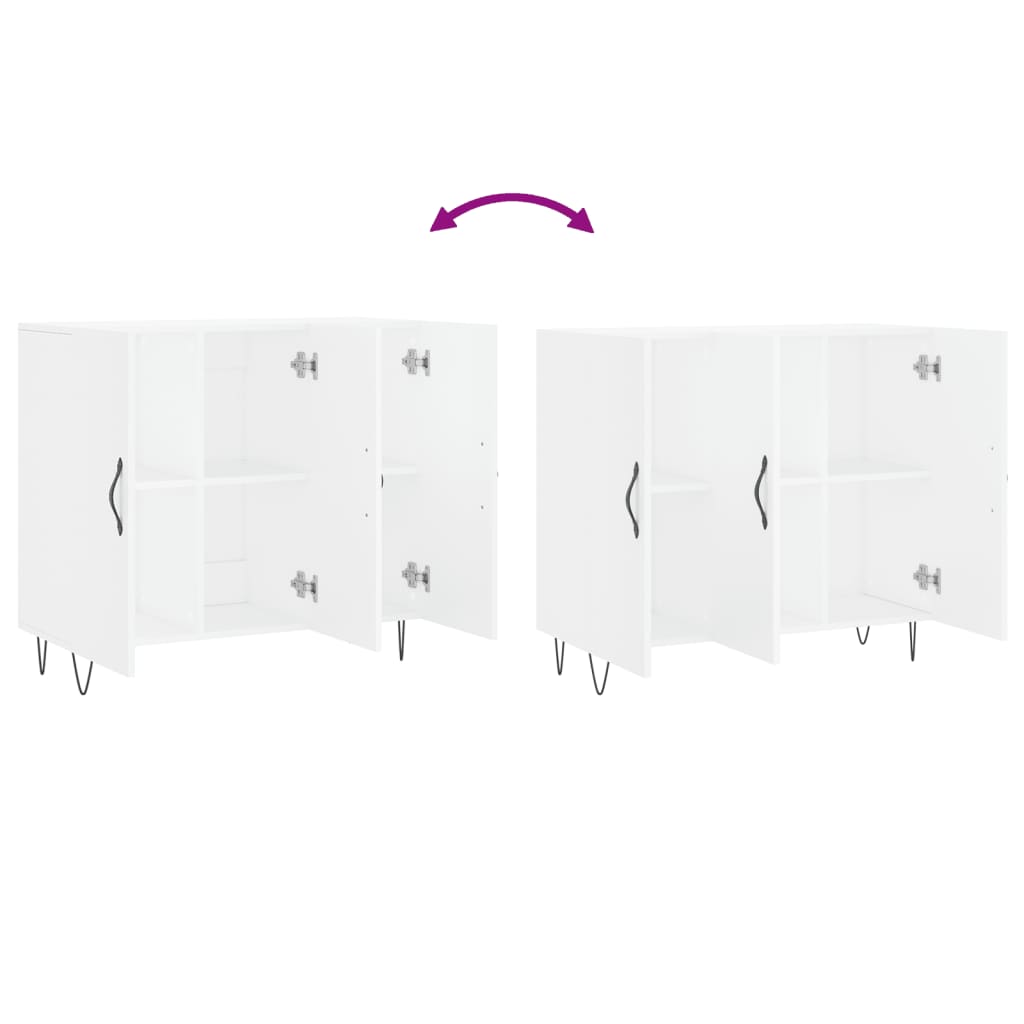 Skjenk Hvit 90x34x80 cm