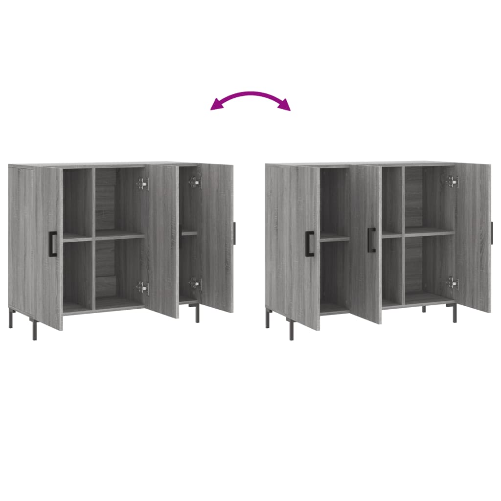 Skjenk Sonoma Grå 90x34x80 cm