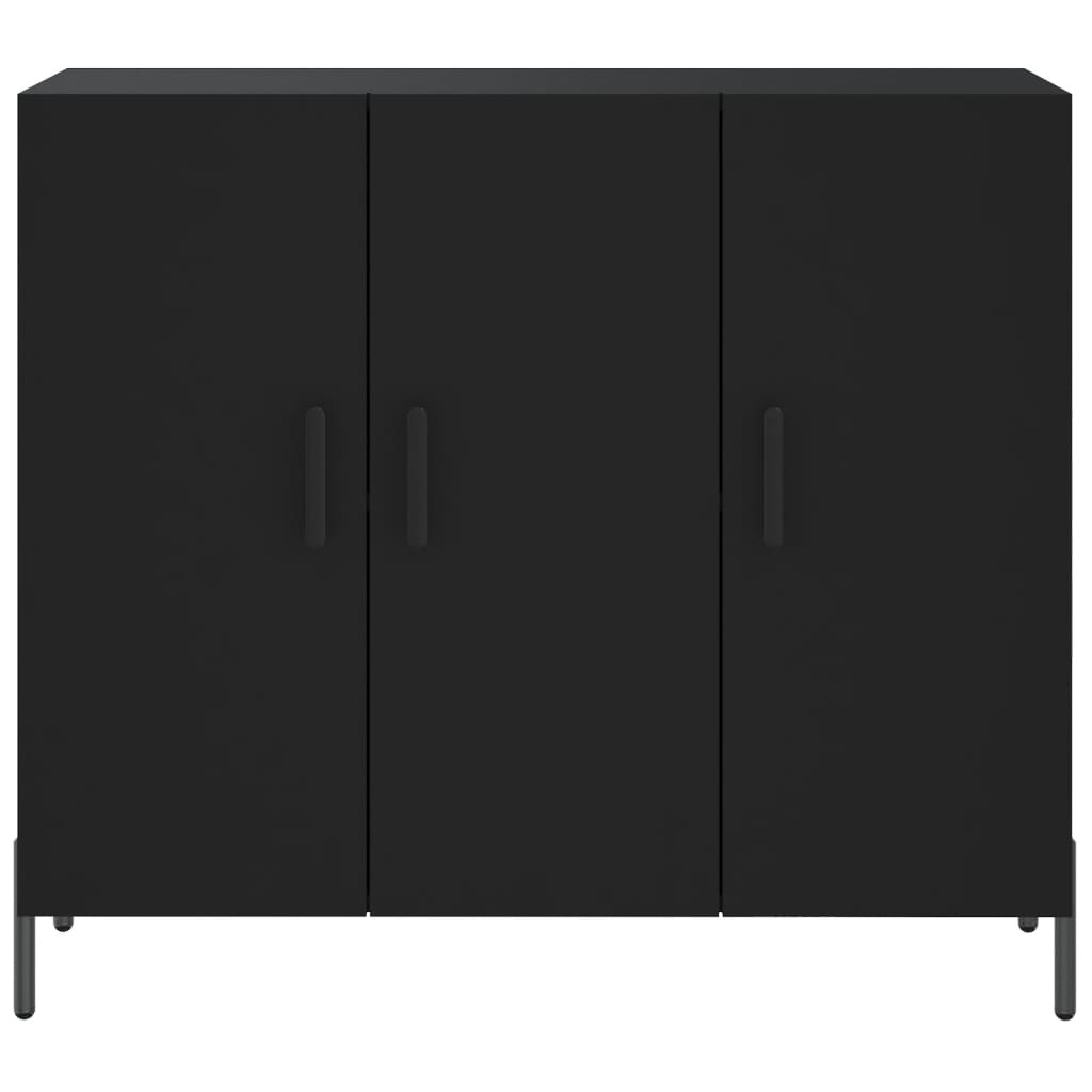 Skjenk Svart 90x34x80 cm