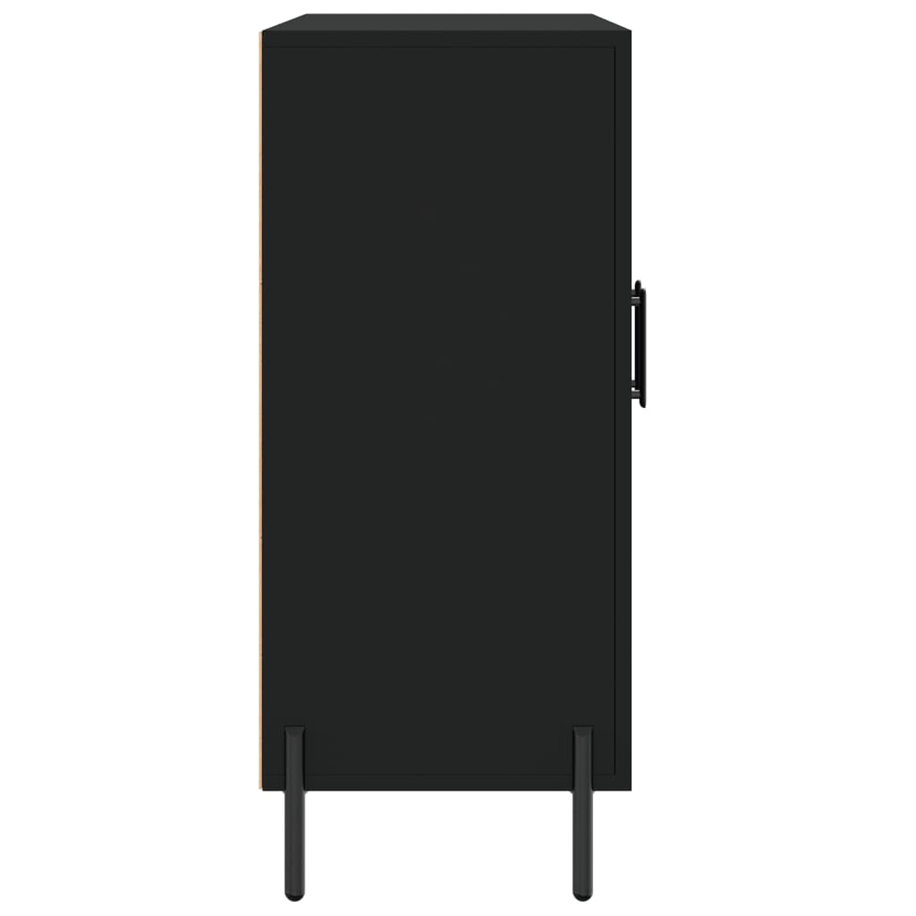 Skjenk Svart 90x34x80 cm