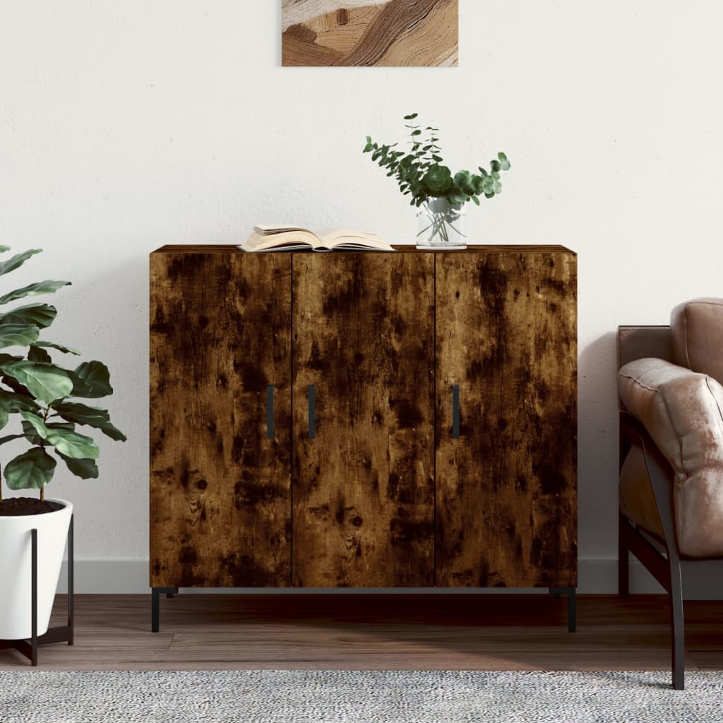 Kommode Røkt Eik 90x34x80 cm
