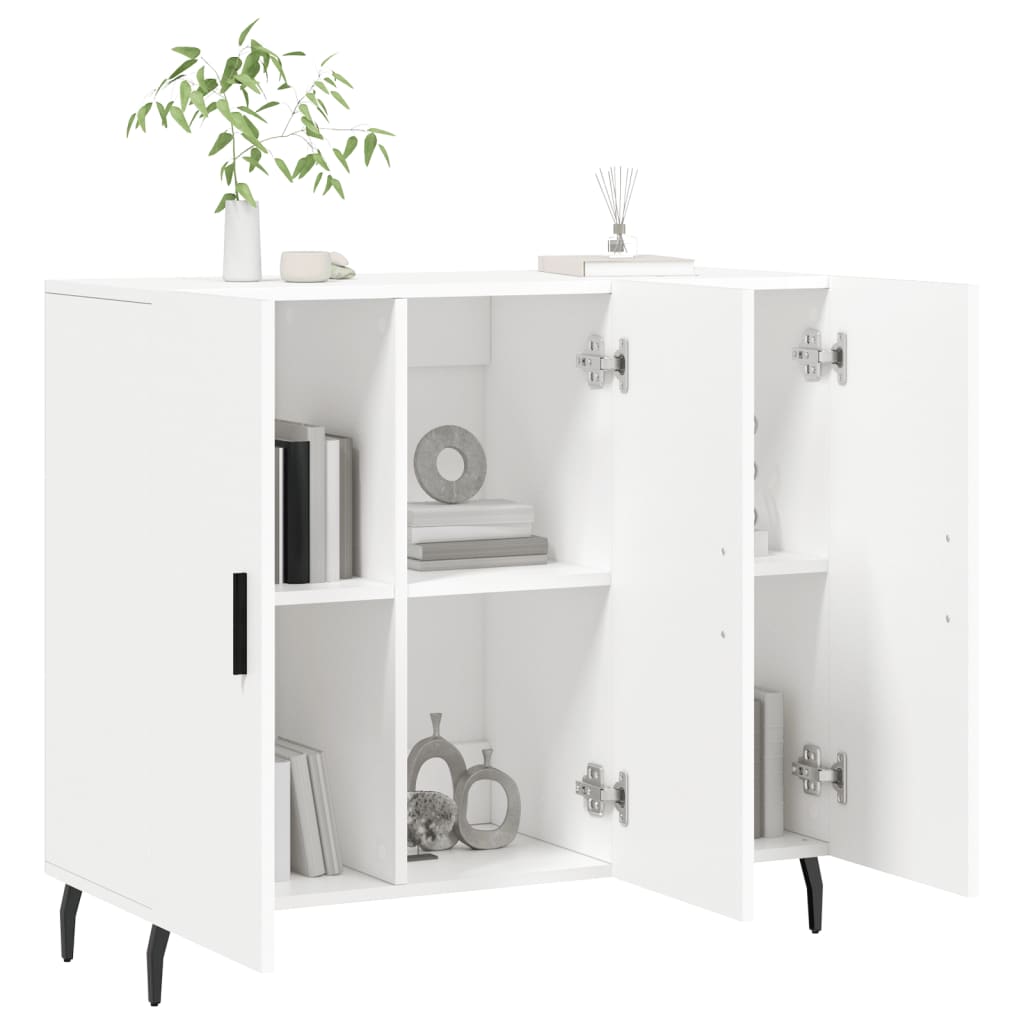 Skjenk Hvit 90x34x80 cm