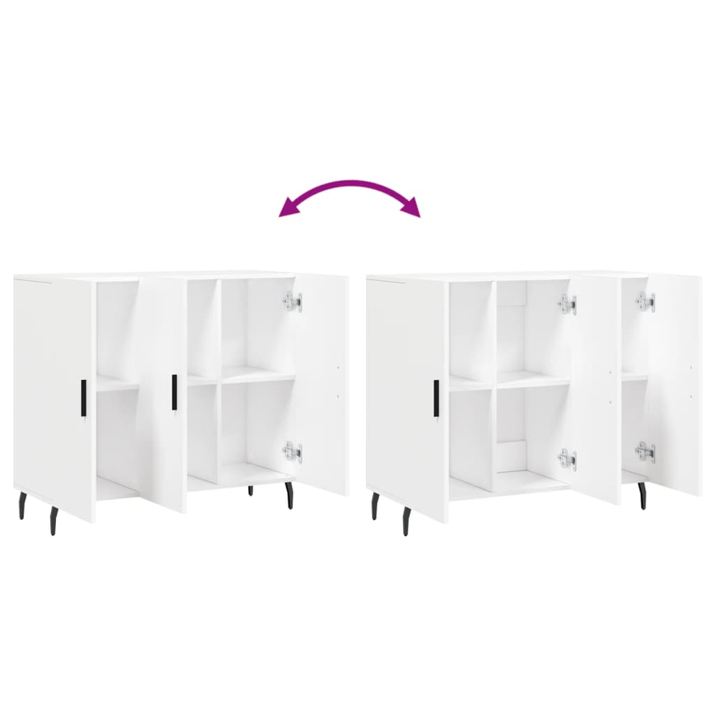 Skjenk Hvit 90x34x80 cm