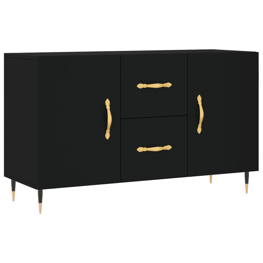 Skjenk Svart 100x36x60 cm