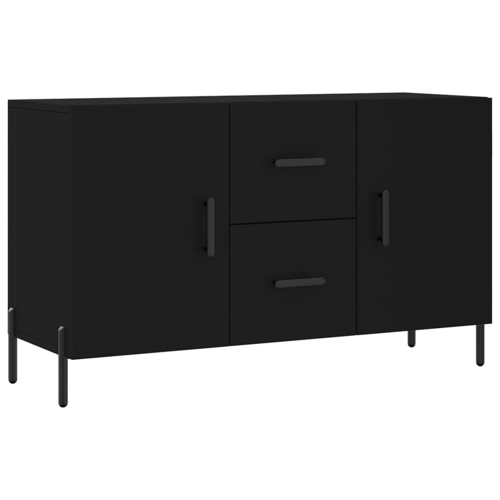 Skjenk Svart 100x36x60 cm