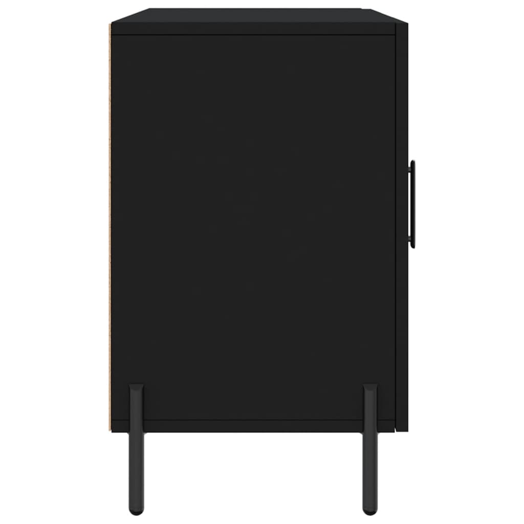 Skjenk Svart 100x36x60 cm