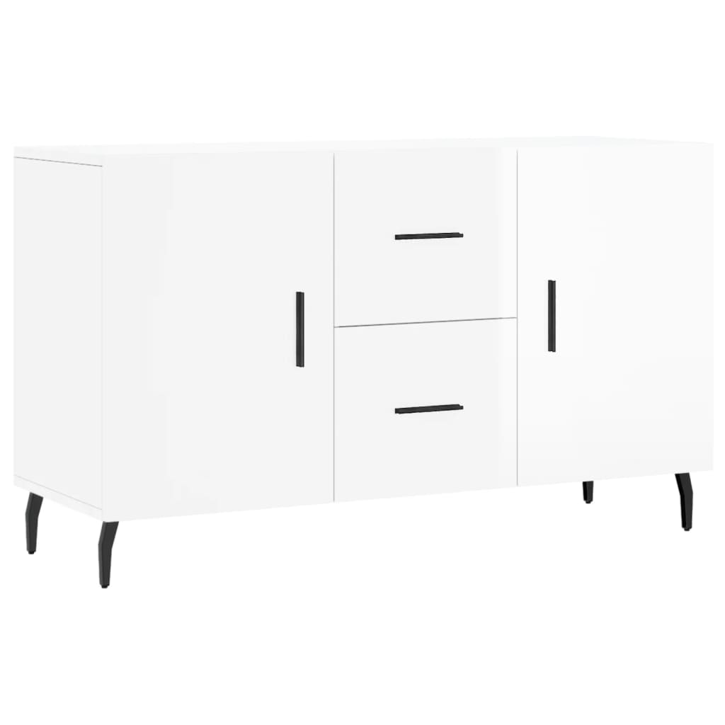 Skap Høyglans Hvit 100x36x60 cm